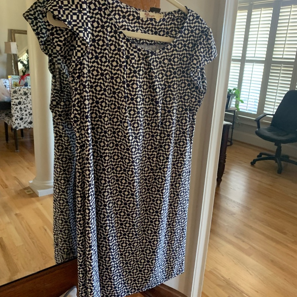 Women’s Printed dress, barley worn, Anthropology brand “Aryeh”